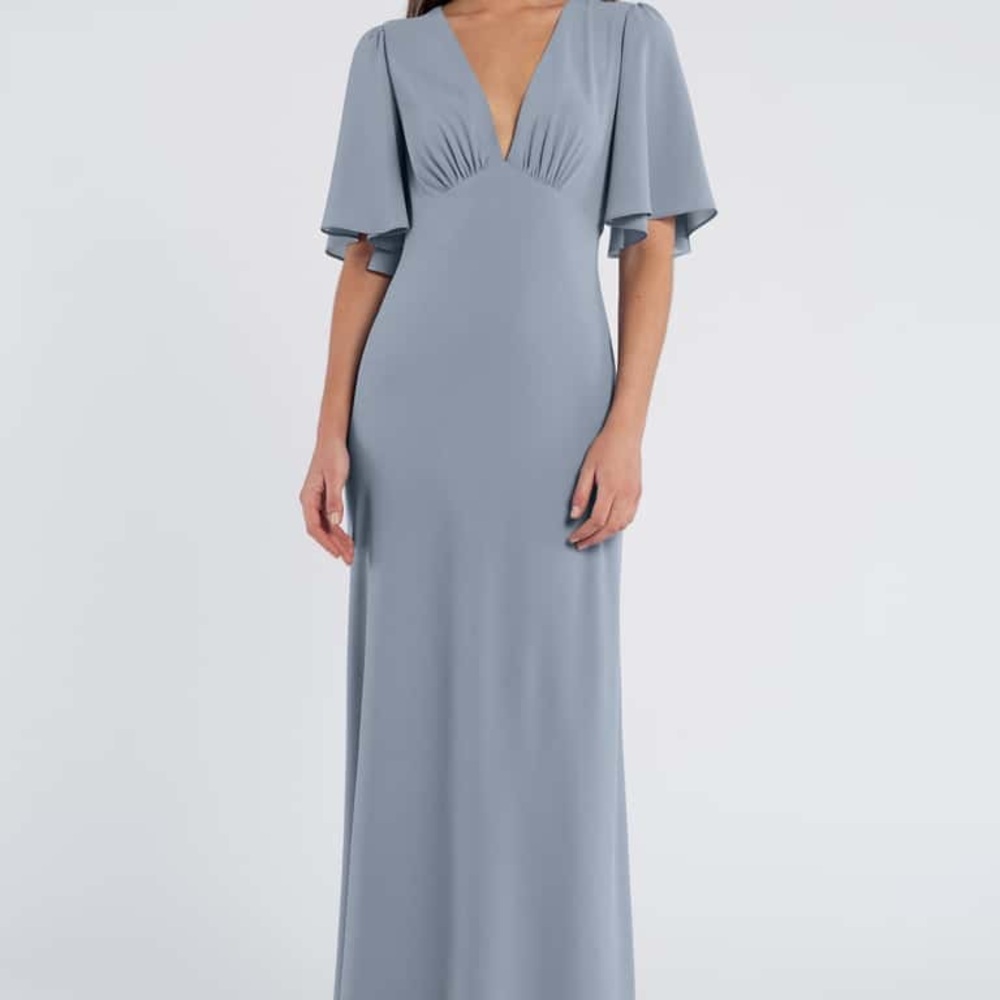 Jenny Yoo Alexia Bridesmaid Dress Chambray Sz 4